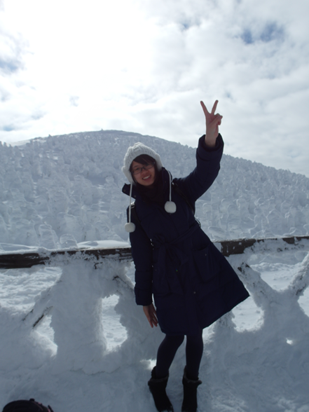 日本留遊學 晨間之雪
